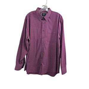 100% Cotton Charles Tyrwhitt Sz XL Classic Fit Non-Iron Plaid Button Down Shirt